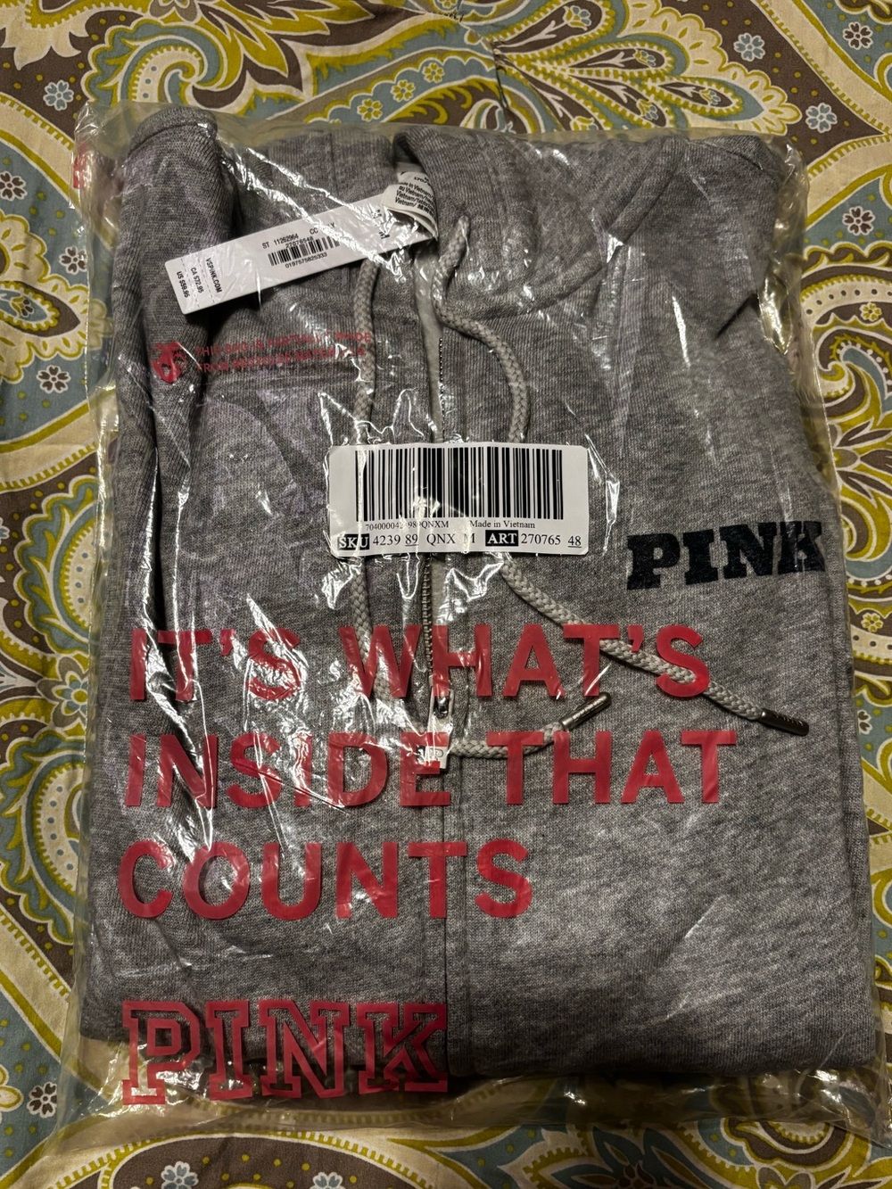 🦋 Victoria's Secret PINK fleece full zip Hoodie